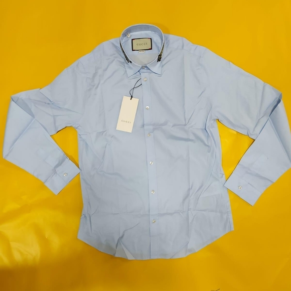 gucci tiger button up